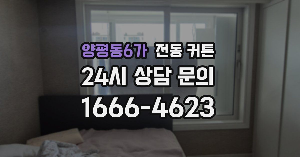 양평동6가 전동 커튼
