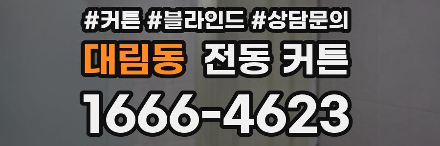대림동 전동 커튼