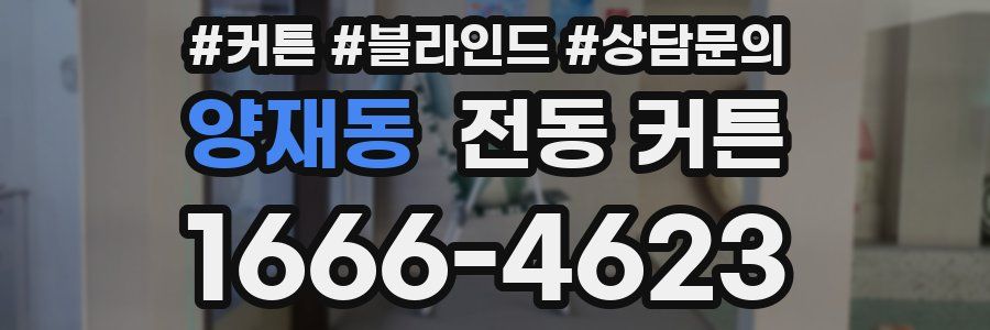 양재동 전동 커튼