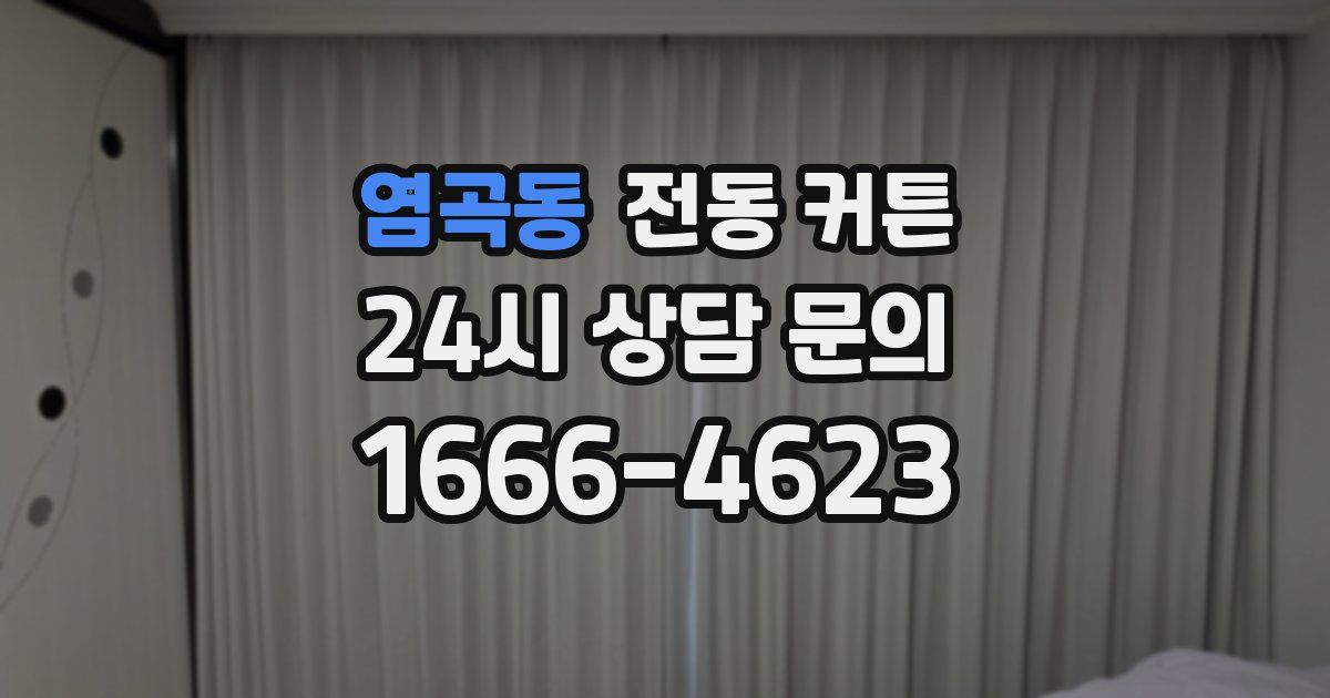 염곡동 전동 커튼