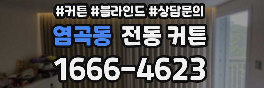 염곡동 전동 커튼