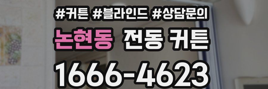논현동 전동 커튼