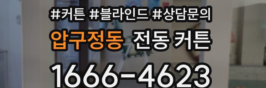 압구정동 전동 커튼