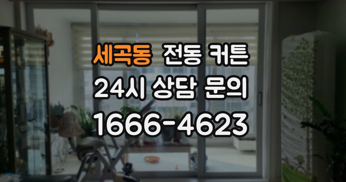세곡동 전동 커튼