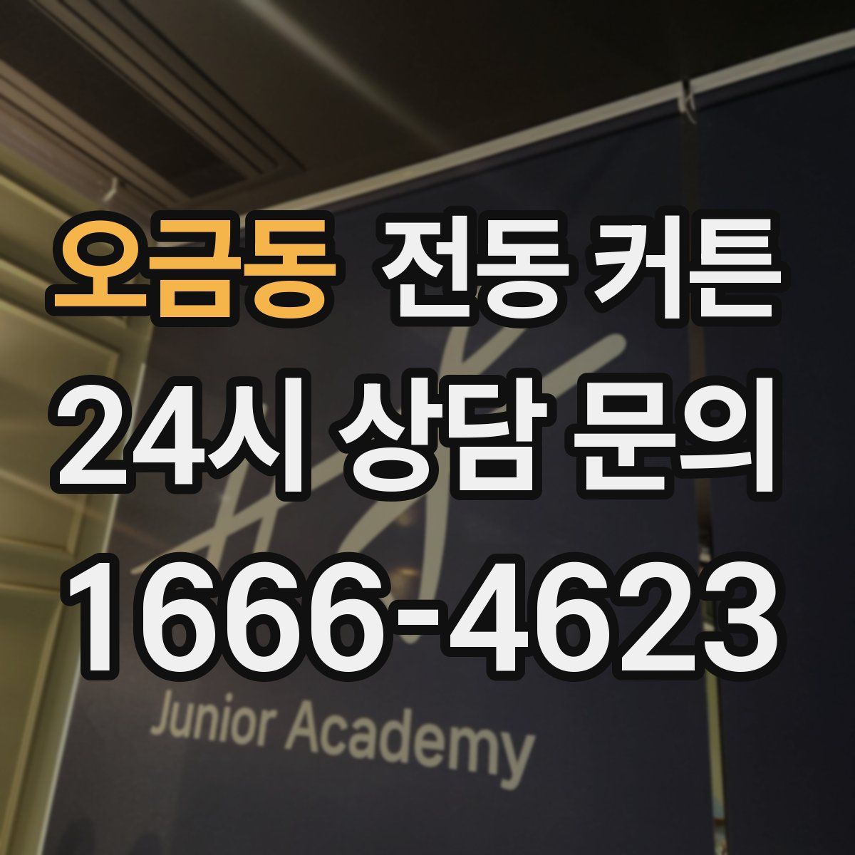 오금동 전동 커튼