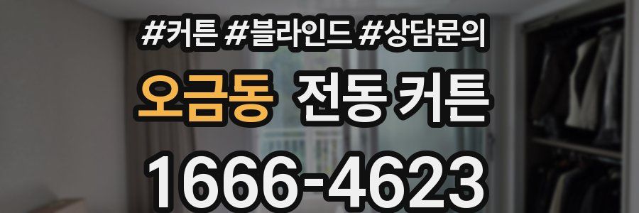 오금동 전동 커튼