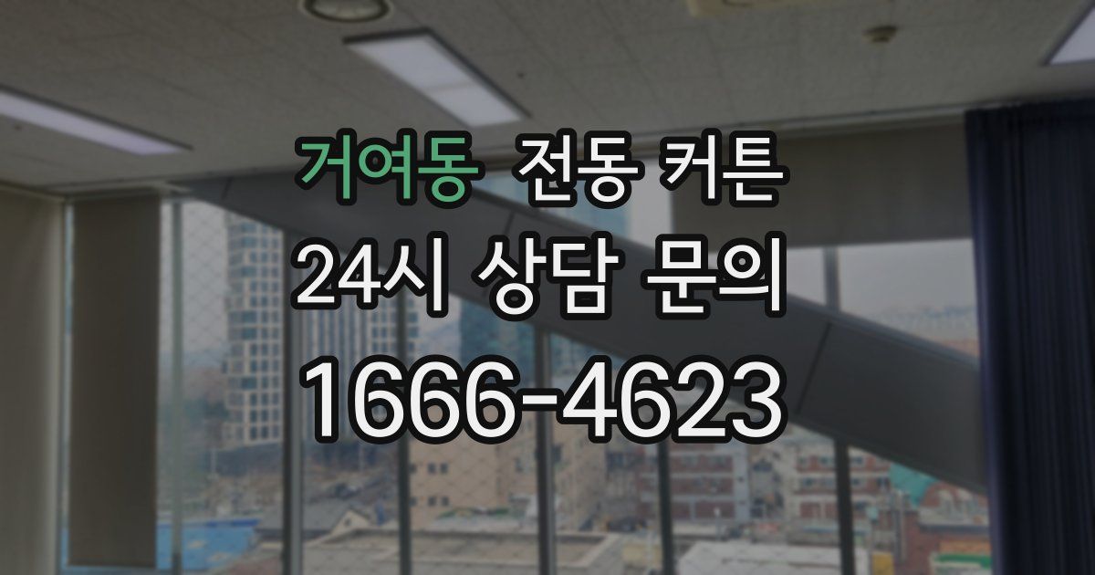 거여동 전동 커튼