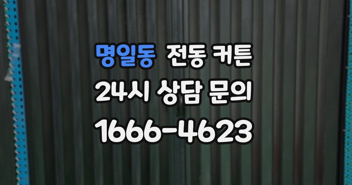 명일동 전동 커튼