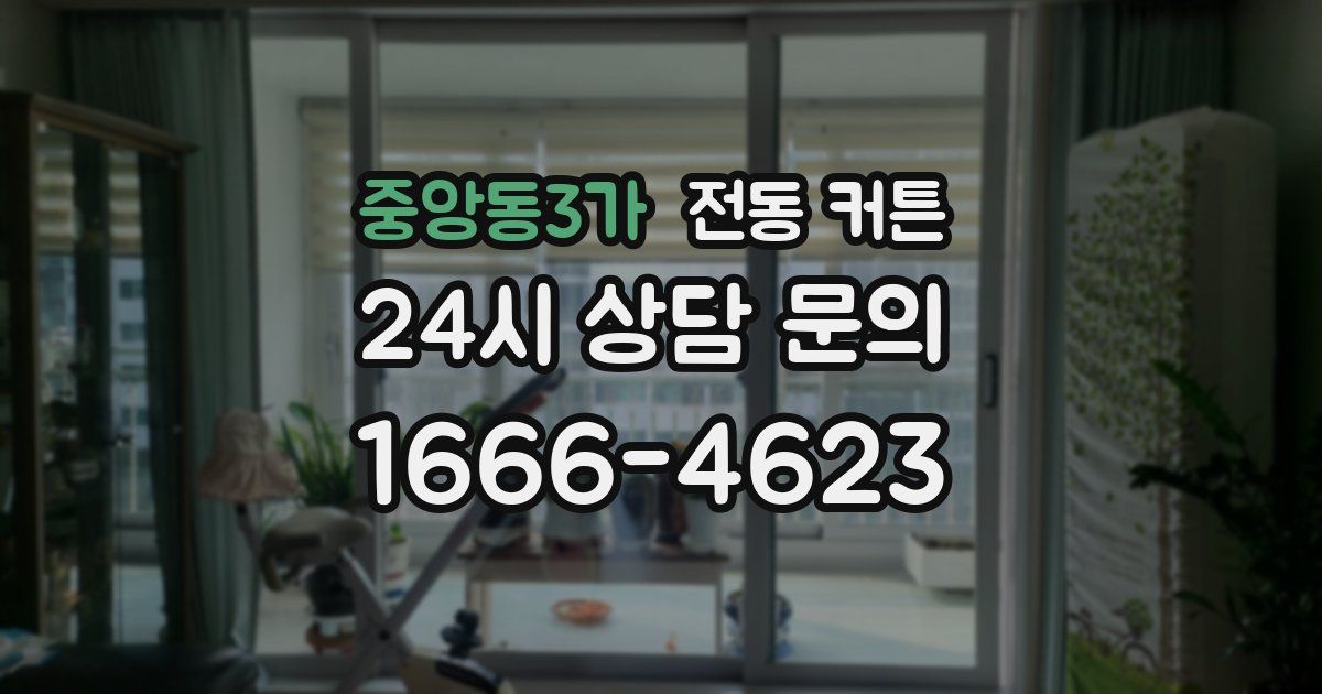 중앙동3가 전동 커튼