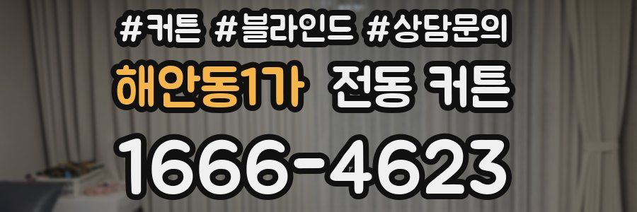 해안동1가 전동 커튼