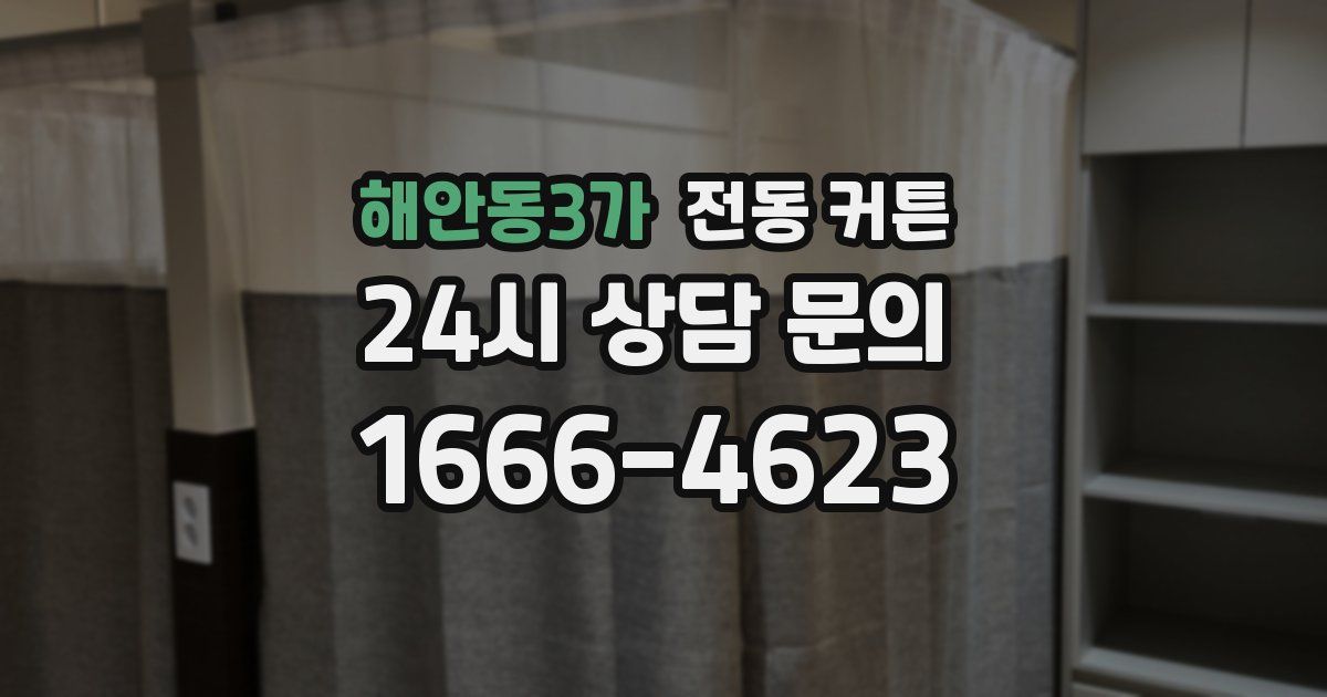해안동3가 전동 커튼