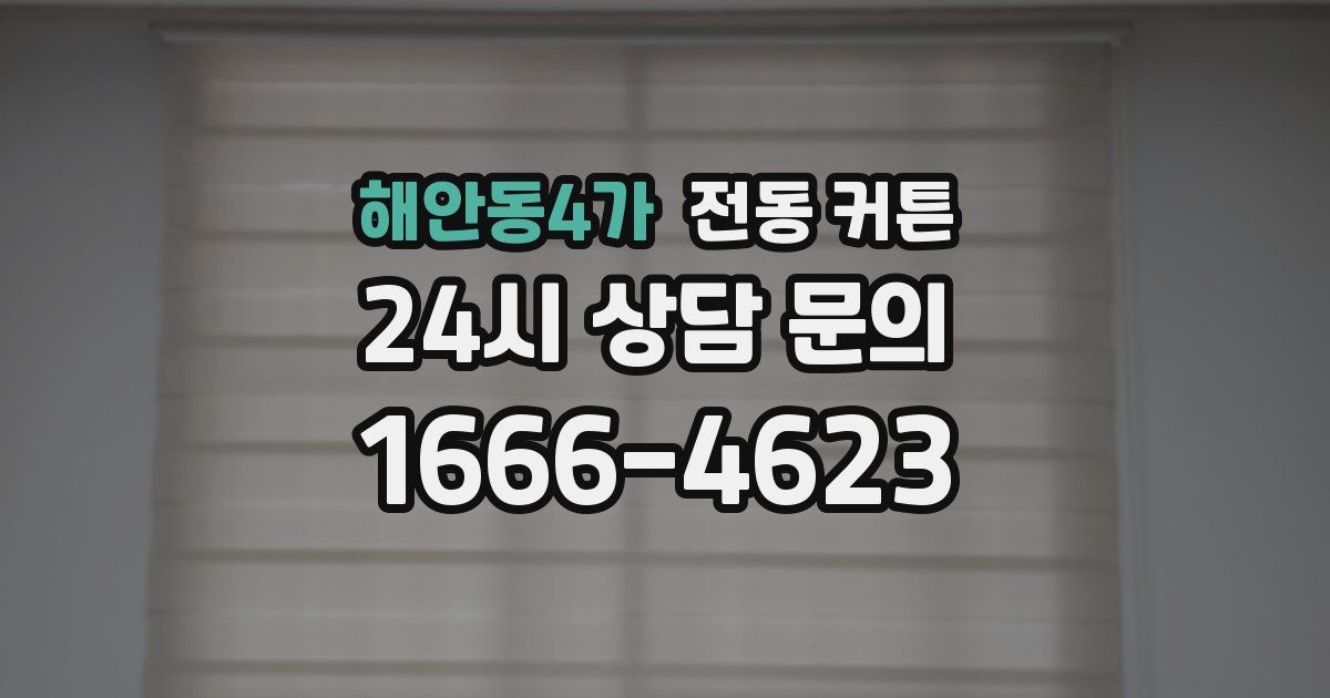 해안동4가 전동 커튼