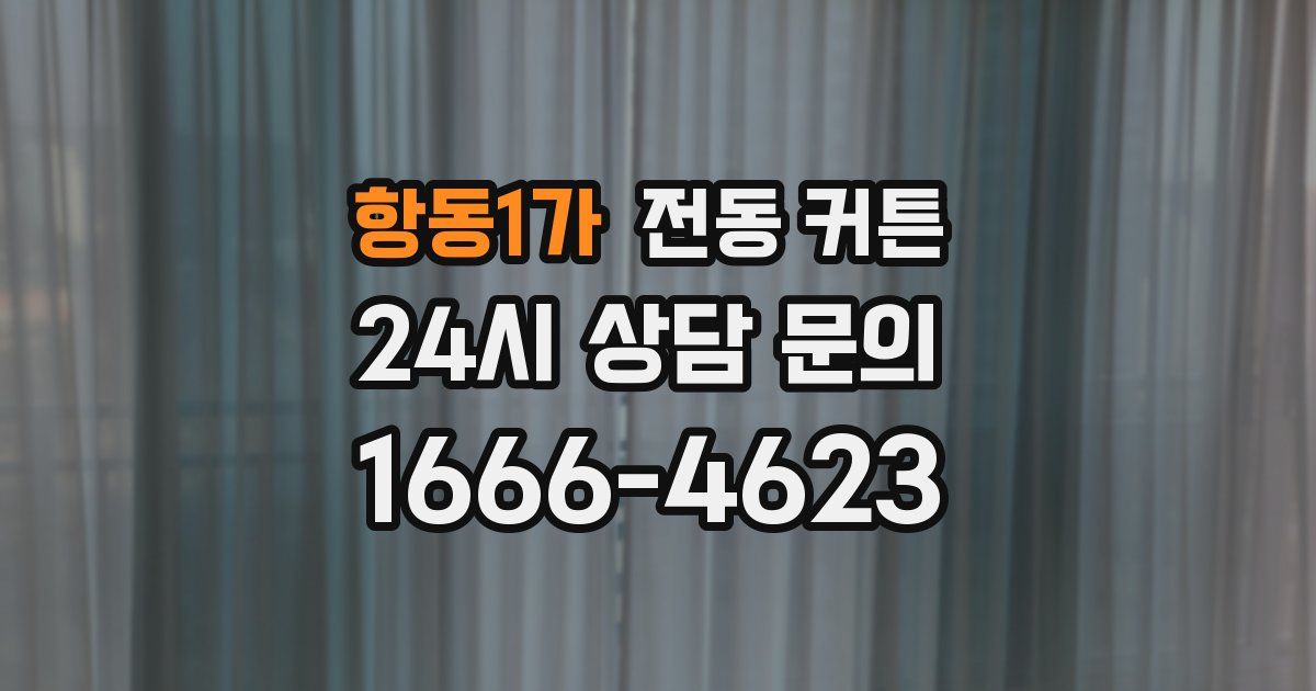 항동1가 전동 커튼