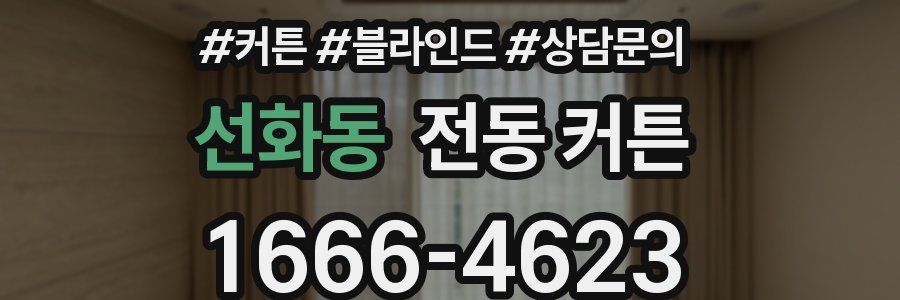 선화동 전동 커튼