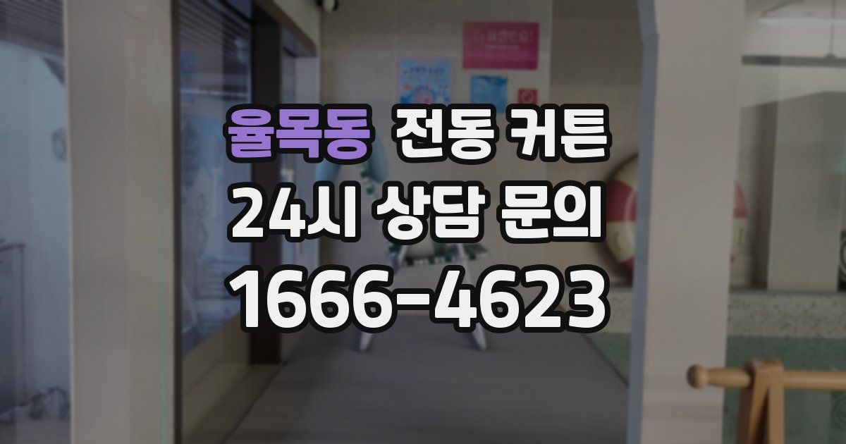 율목동 전동 커튼