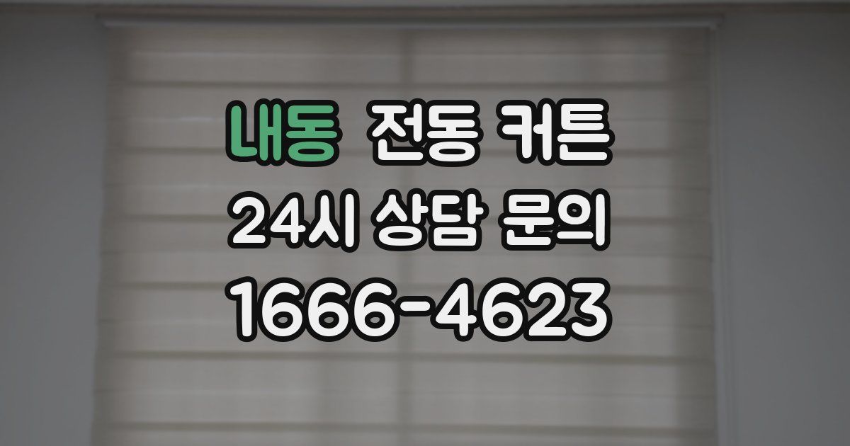 내동 전동 커튼