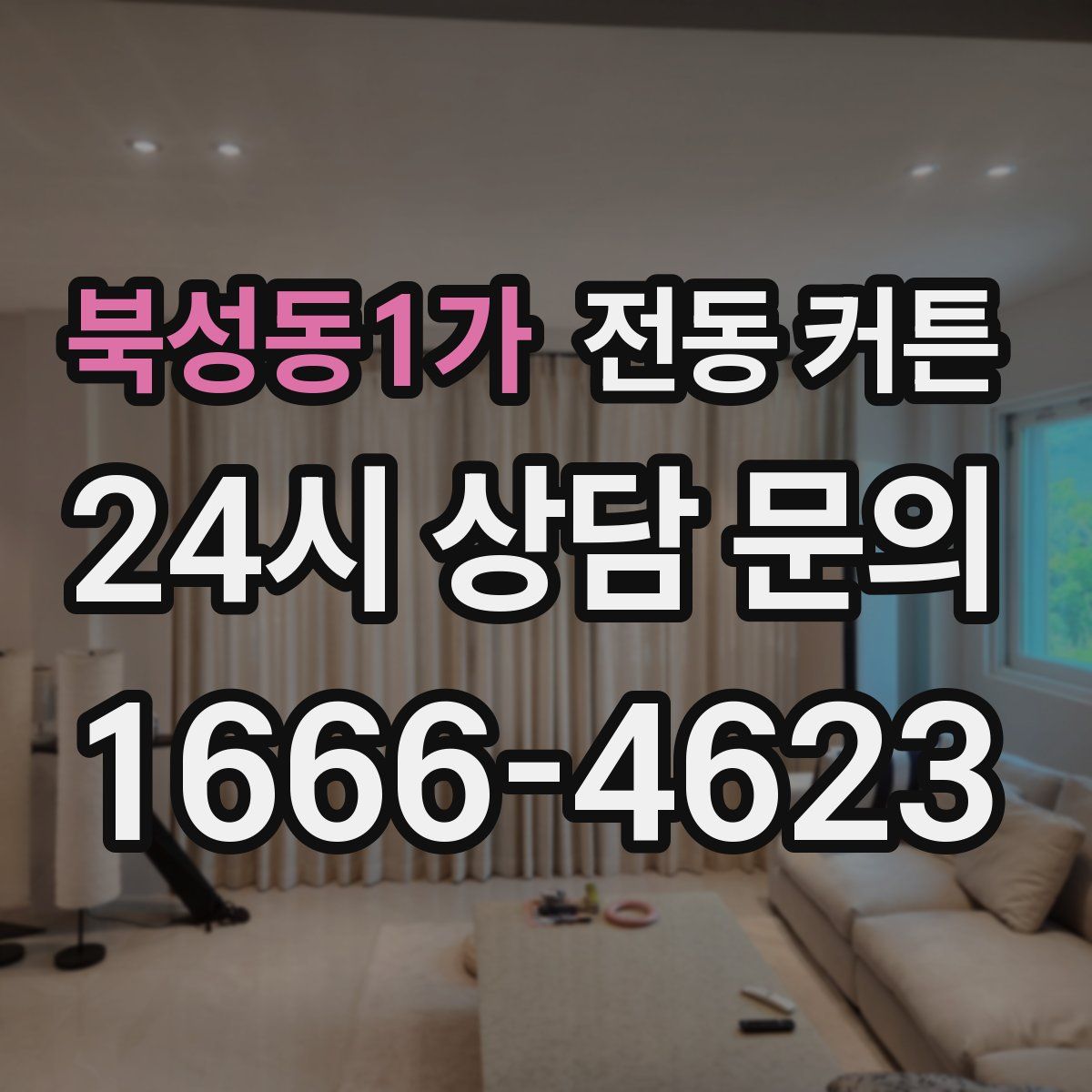 북성동1가 전동 커튼