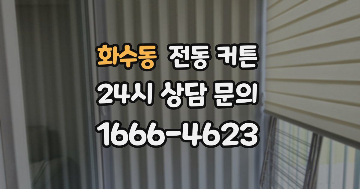 화수동 전동 커튼
