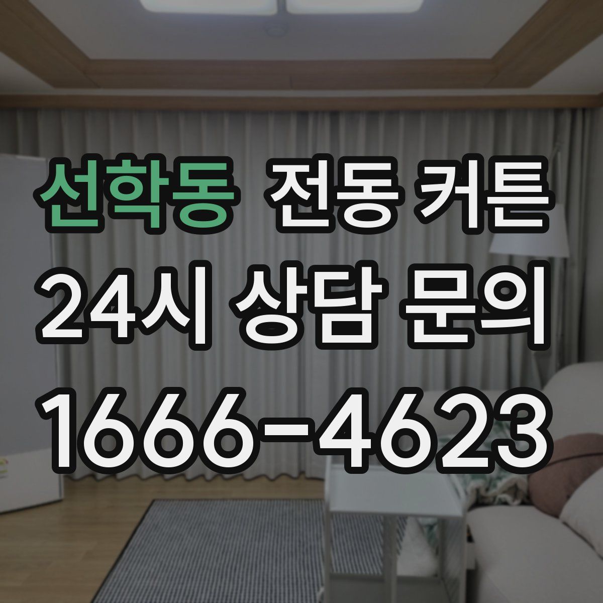 선학동 전동 커튼