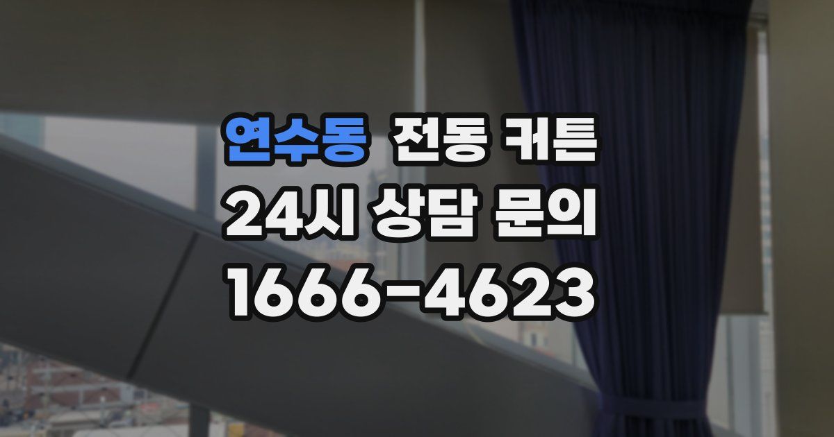 연수동 전동 커튼