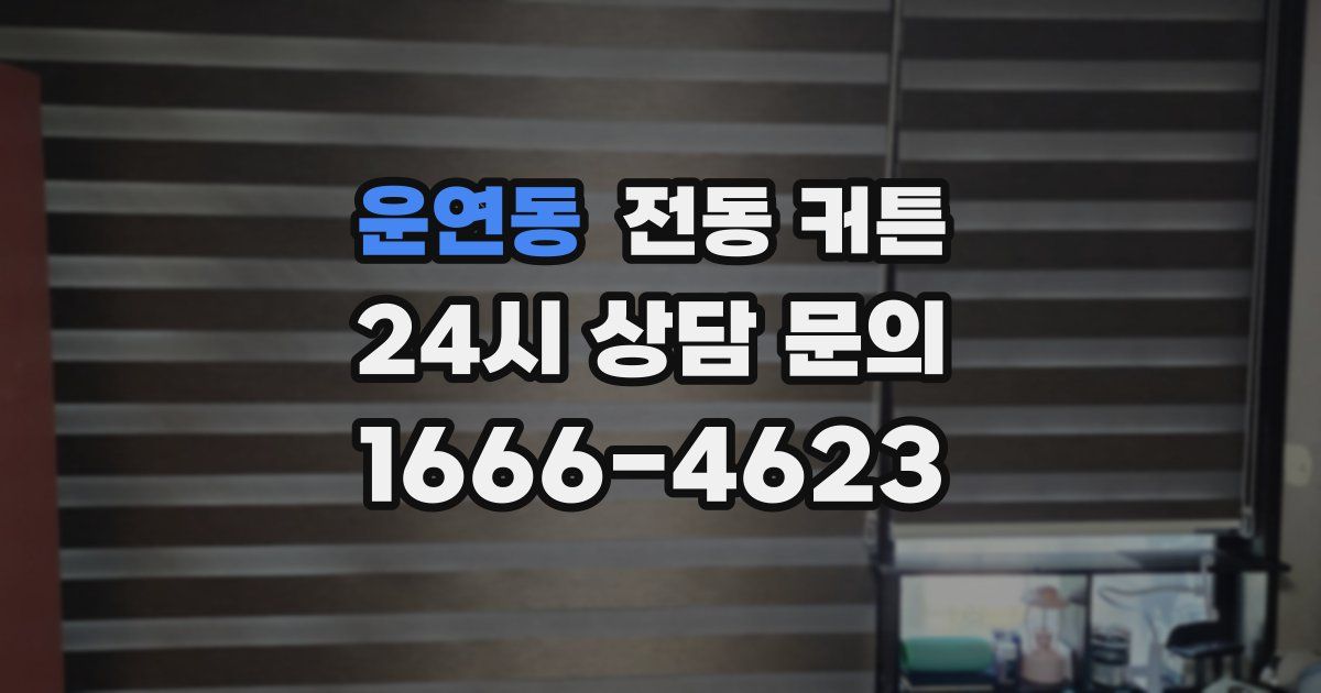 운연동 전동 커튼