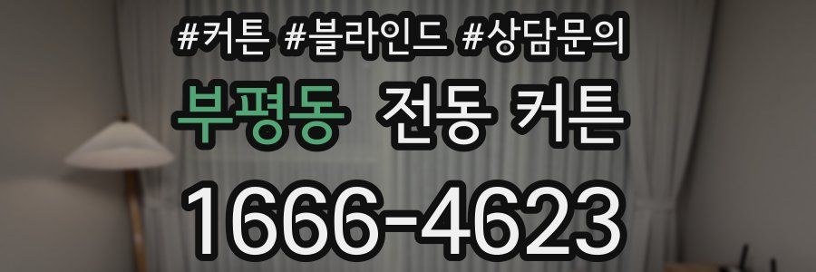 부평동 전동 커튼