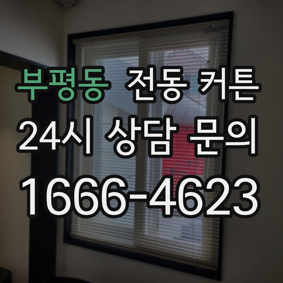 부평동 전동 커튼