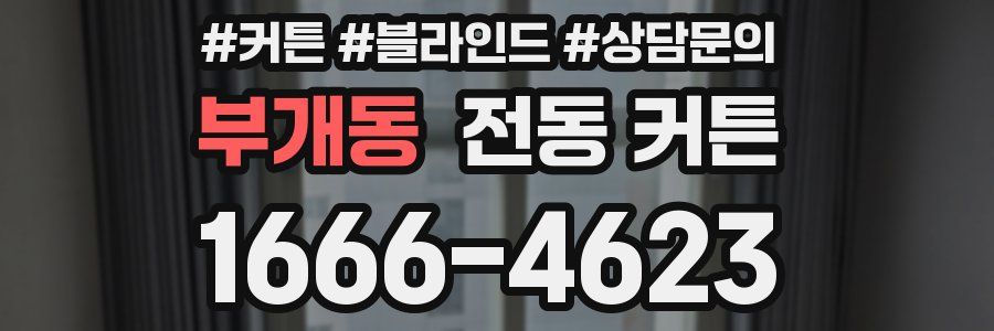 부개동 전동 커튼