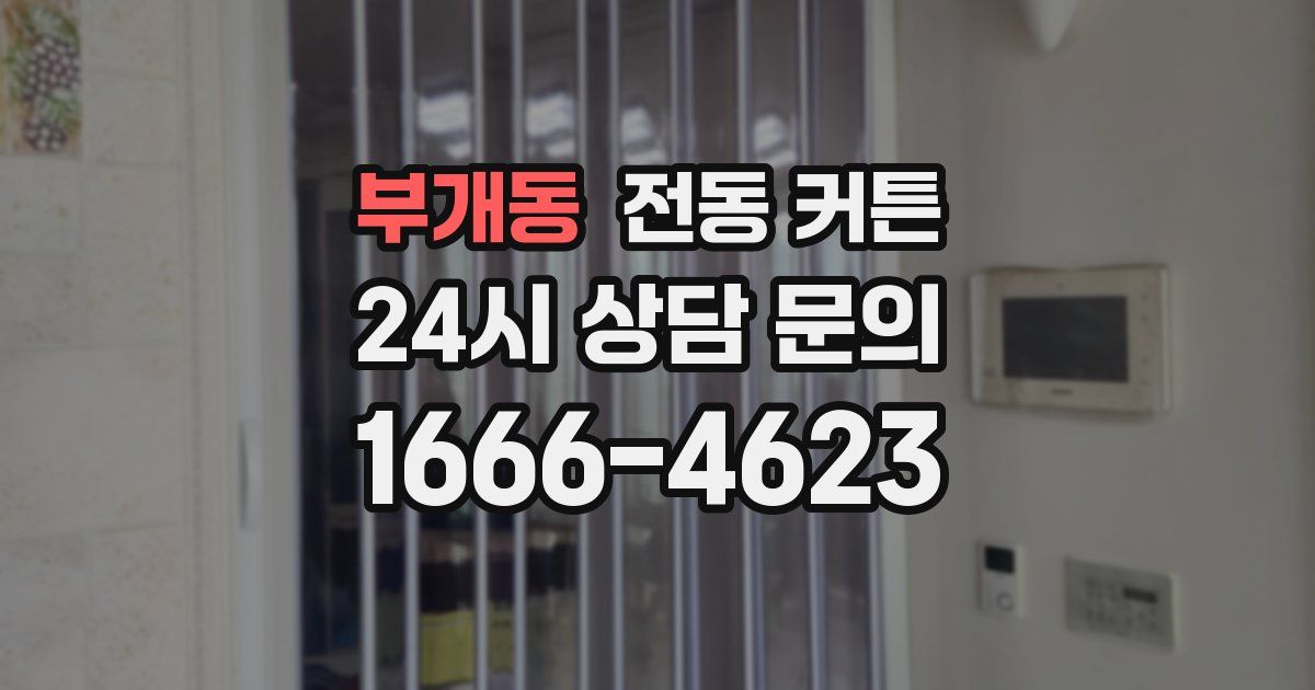 부개동 전동 커튼