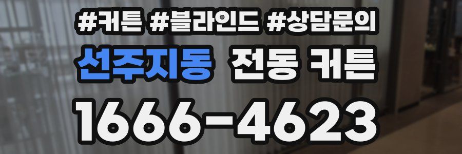 선주지동 전동 커튼