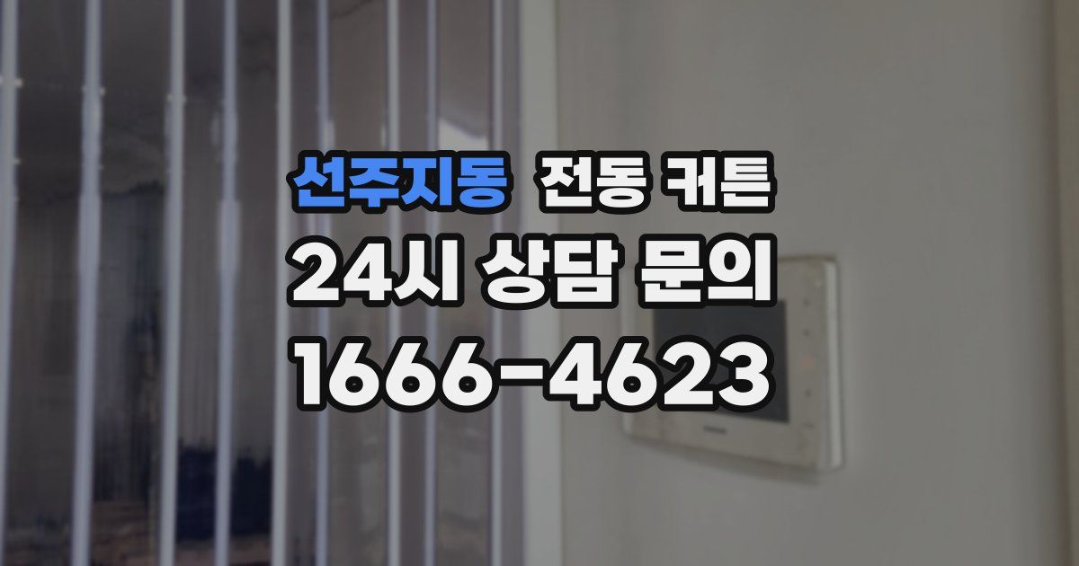 선주지동 전동 커튼