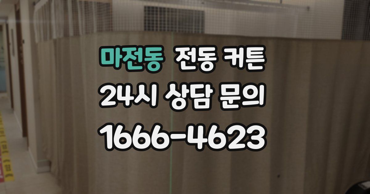 마전동 전동 커튼