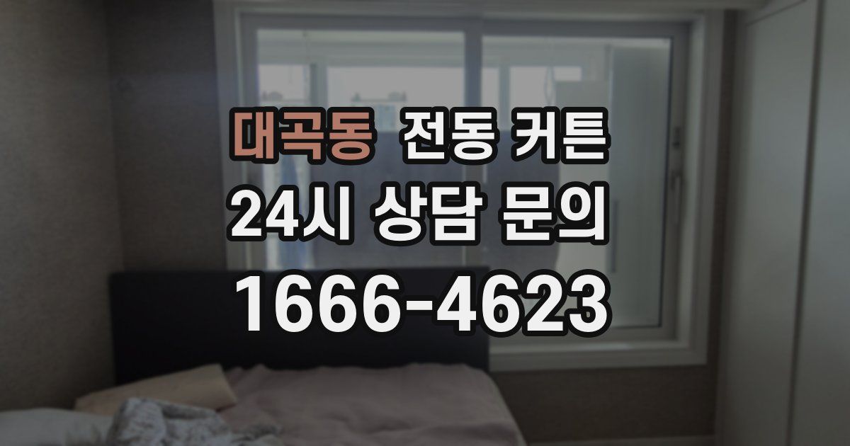 대곡동 전동 커튼
