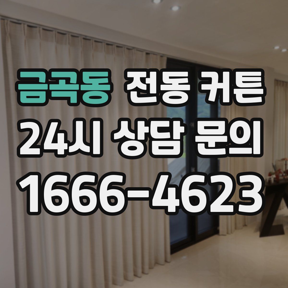 금곡동 전동 커튼