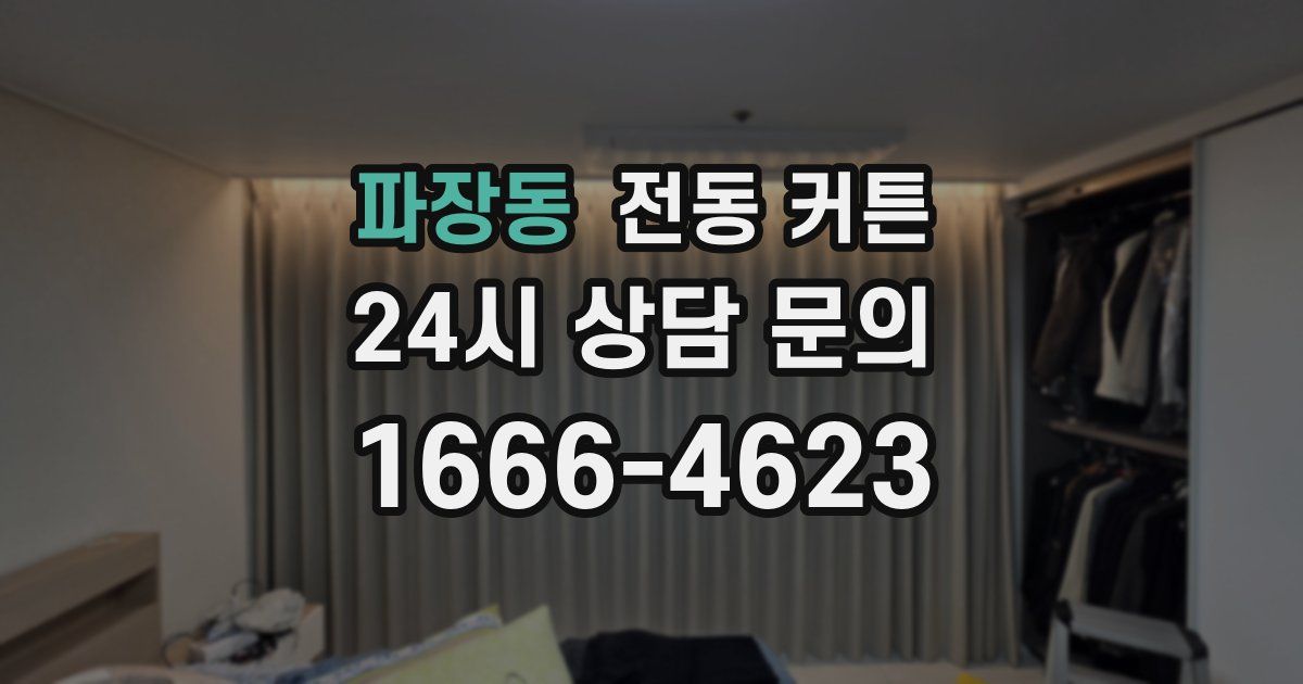 파장동 전동 커튼