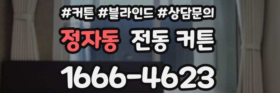 정자동 전동 커튼