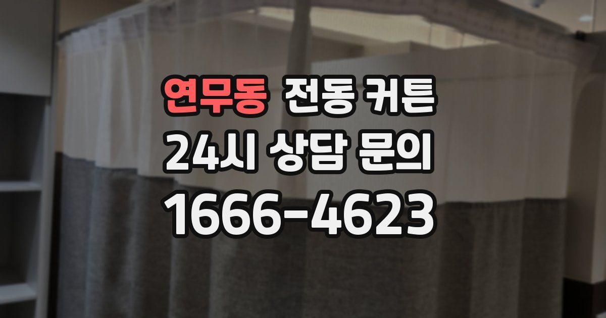 연무동 전동 커튼