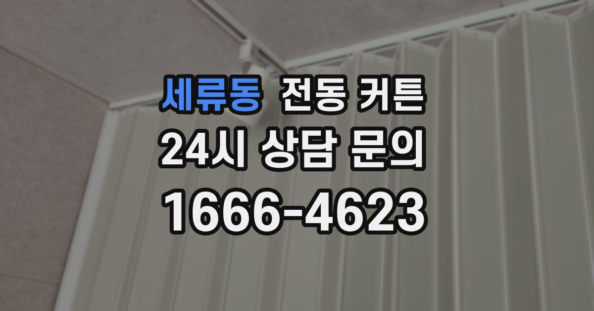 세류동 전동 커튼