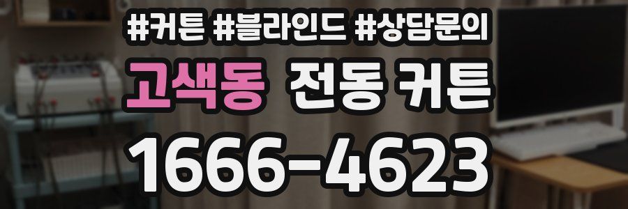 고색동 전동 커튼