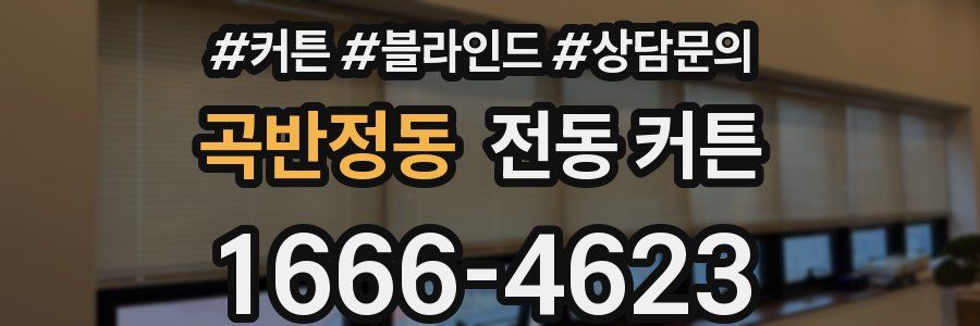 곡반정동 전동 커튼