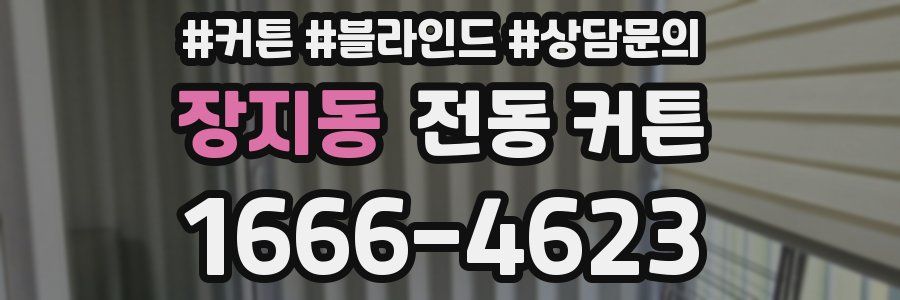 장지동 전동 커튼