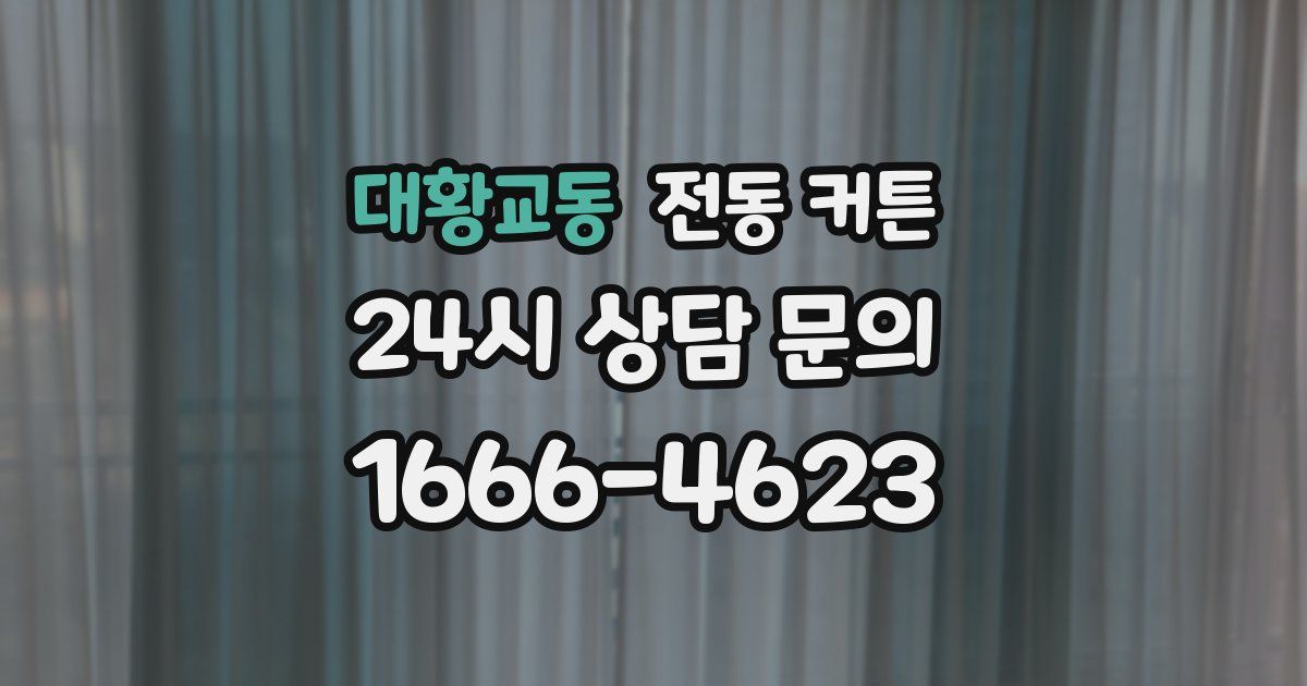 대황교동 전동 커튼