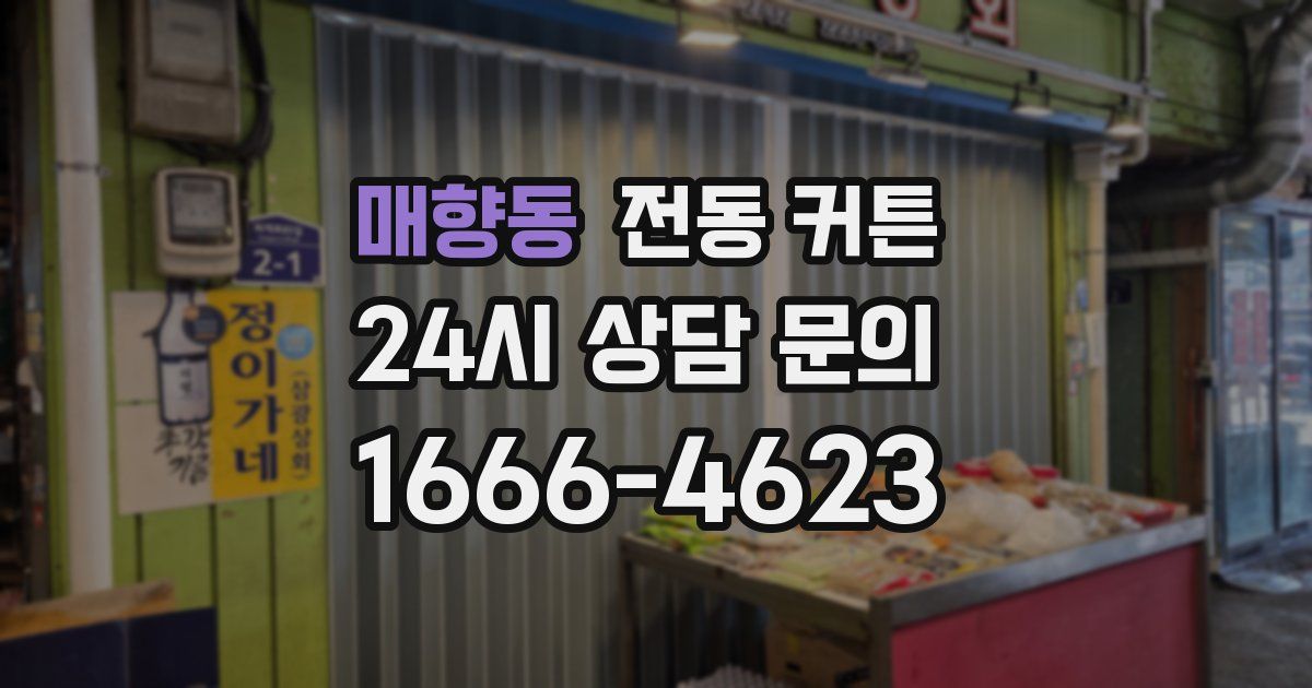 매향동 전동 커튼