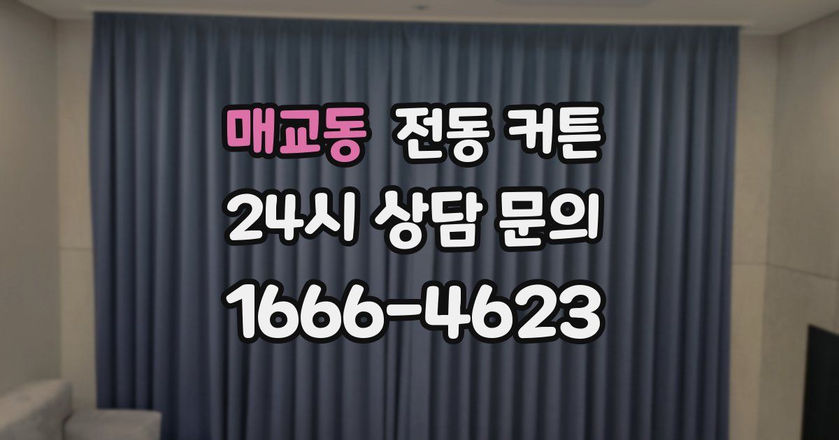 매교동 전동 커튼