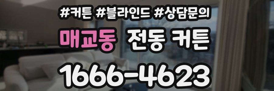 매교동 전동 커튼