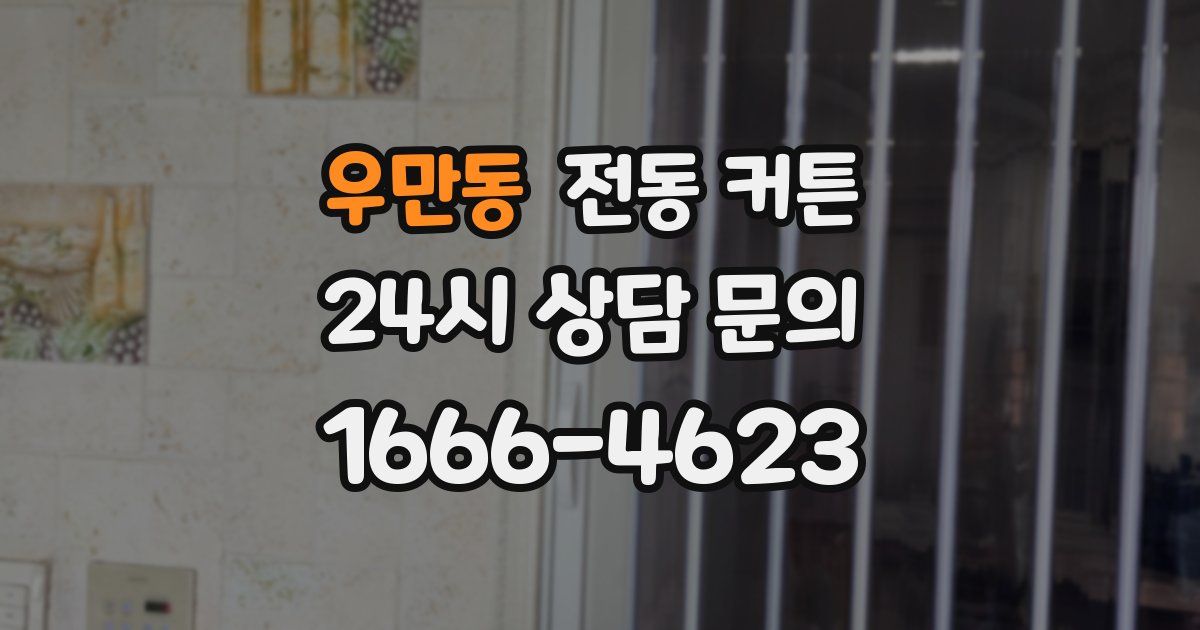 우만동 전동 커튼