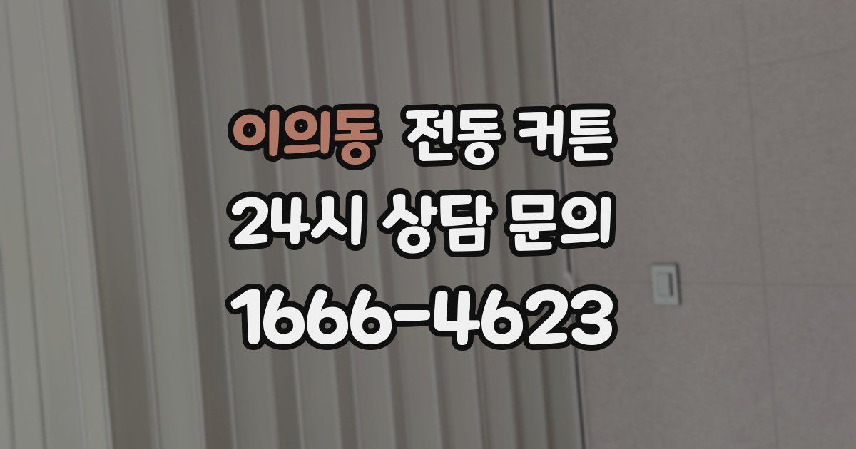 이의동 전동 커튼