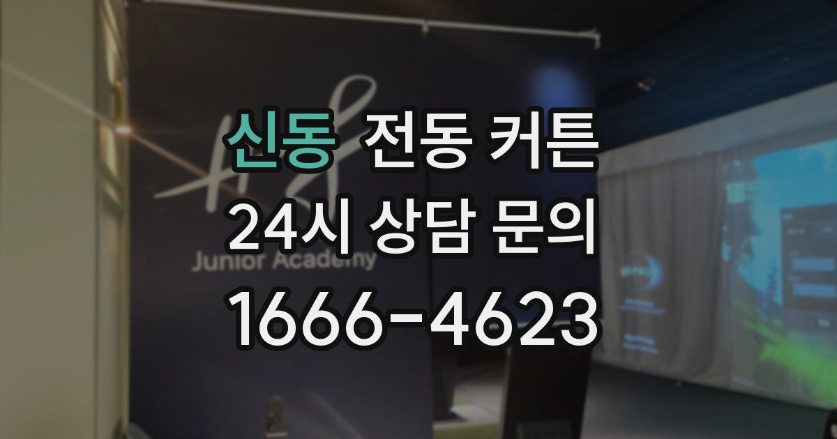 신동 전동 커튼