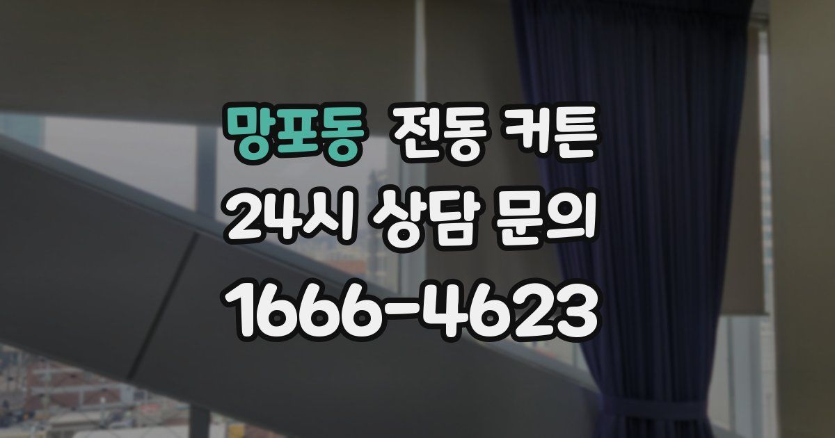 망포동 전동 커튼