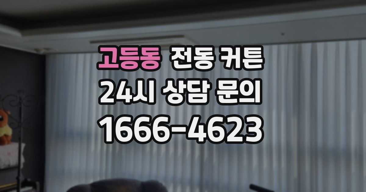 고등동 전동 커튼